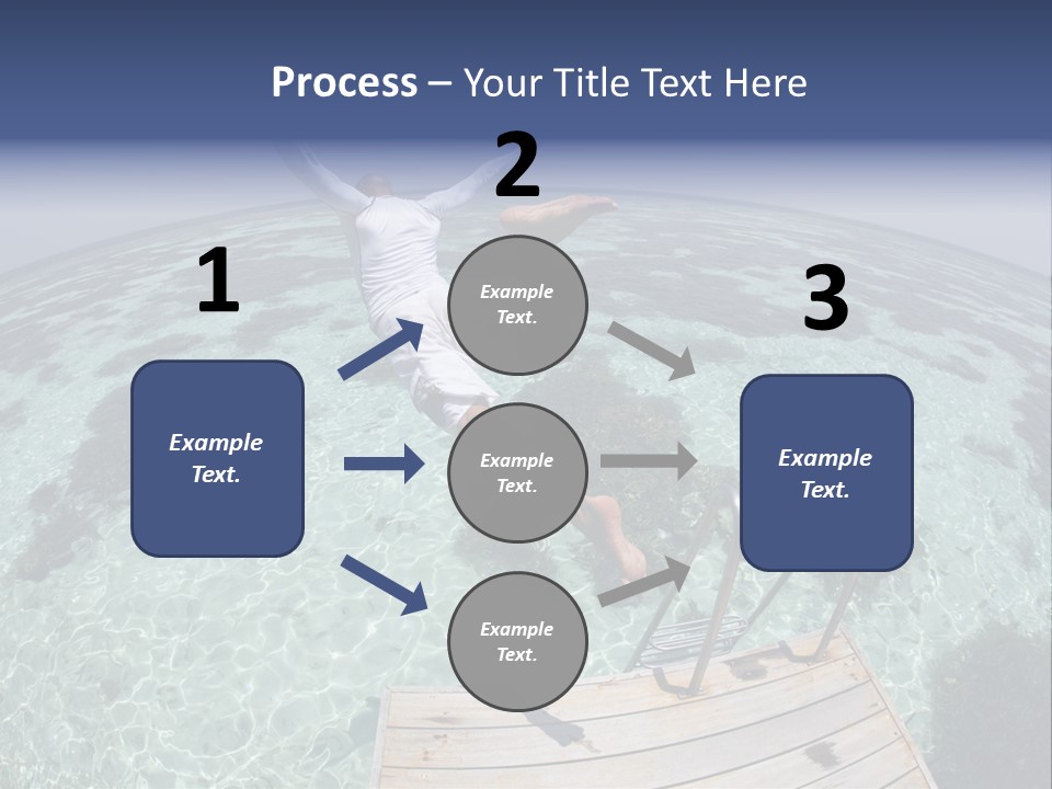 Lagoon Bathing Suit Maldives PowerPoint Template