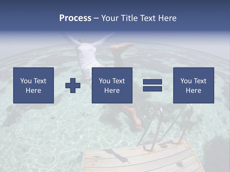 Lagoon Bathing Suit Maldives PowerPoint Template