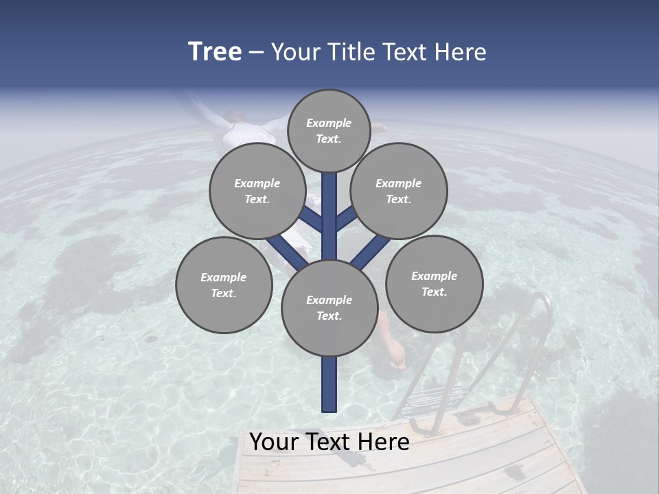 Lagoon Bathing Suit Maldives PowerPoint Template