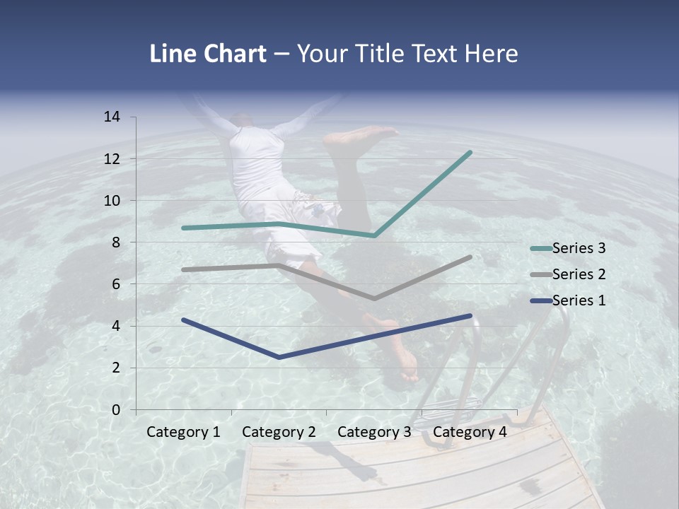 Lagoon Bathing Suit Maldives PowerPoint Template