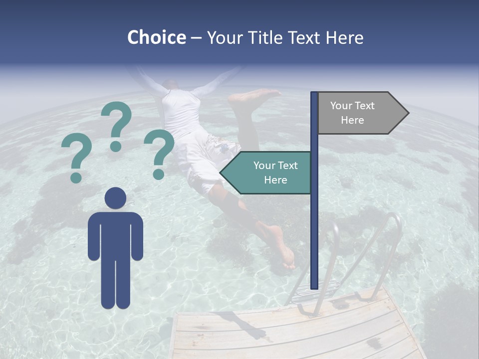 Lagoon Bathing Suit Maldives PowerPoint Template