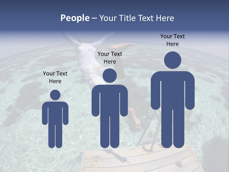 Lagoon Bathing Suit Maldives PowerPoint Template