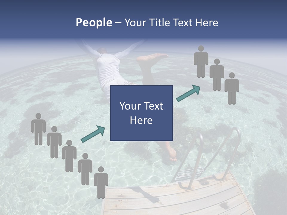 Lagoon Bathing Suit Maldives PowerPoint Template