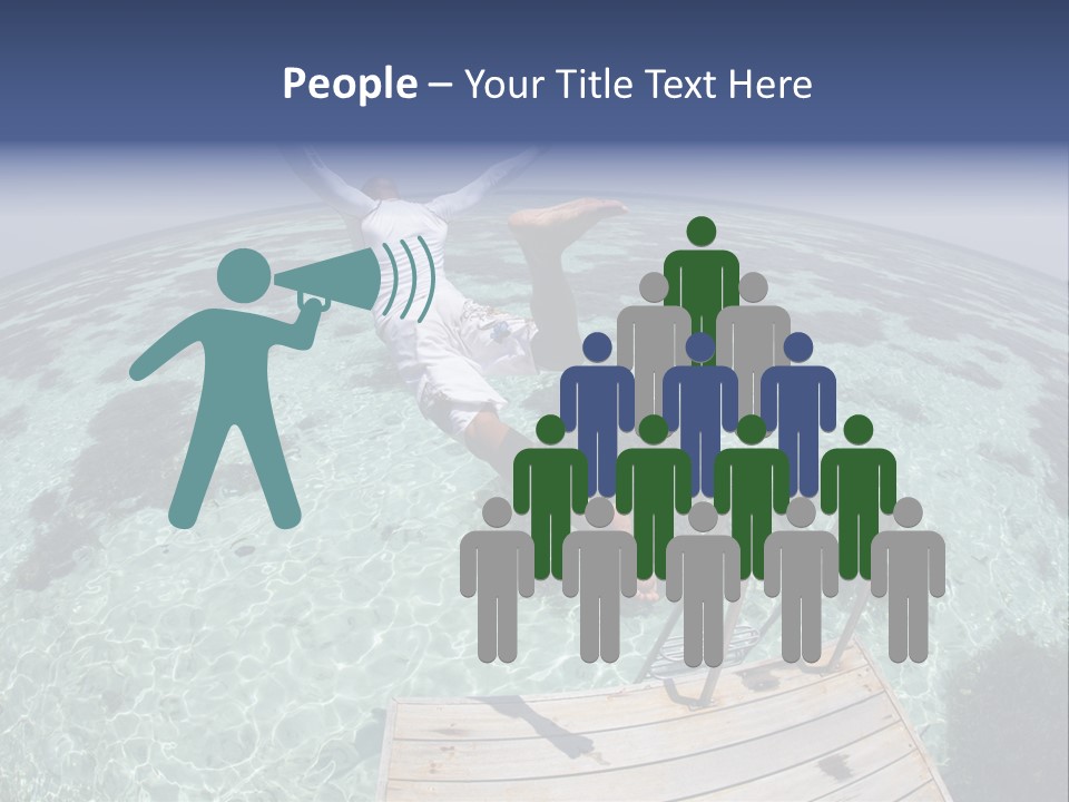 Lagoon Bathing Suit Maldives PowerPoint Template