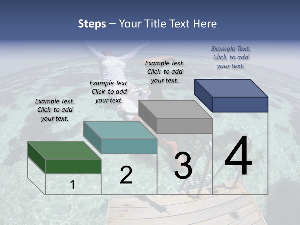Lagoon Bathing Suit Maldives PowerPoint Template