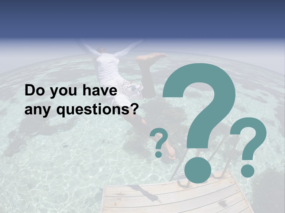 Lagoon Bathing Suit Maldives PowerPoint Template