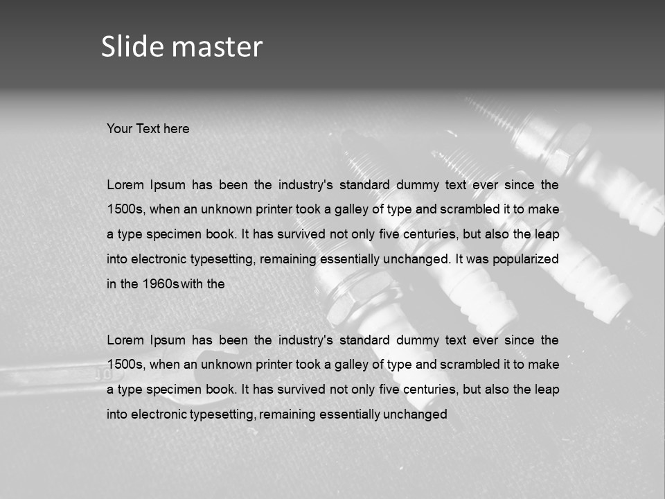 Gasoline Automotive Part PowerPoint Template