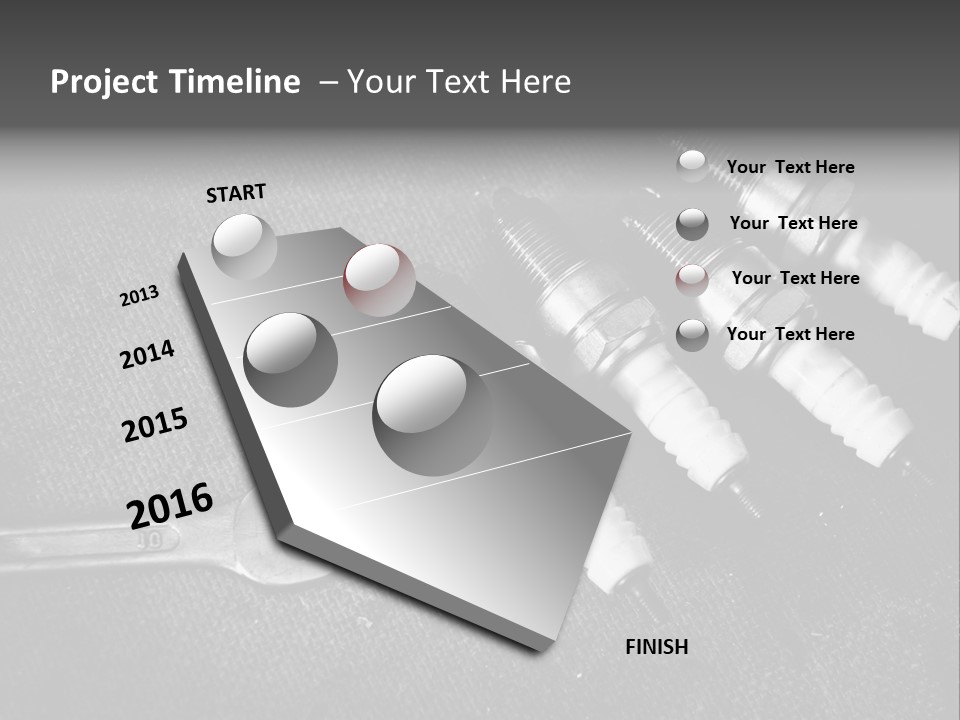 Gasoline Automotive Part PowerPoint Template
