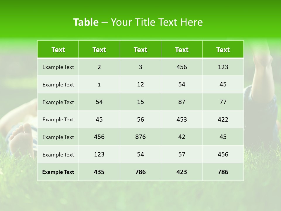 Joy Grass Food PowerPoint Template