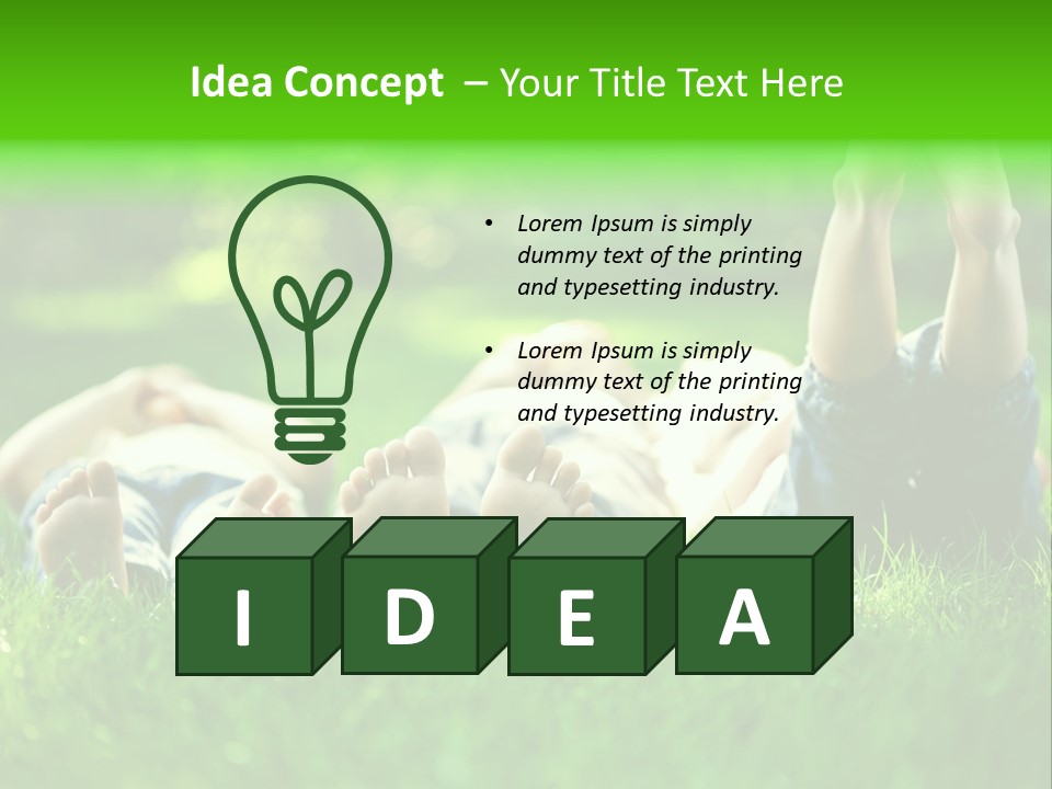 Joy Grass Food PowerPoint Template