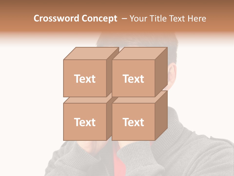 Face Isolated Unwell PowerPoint Template