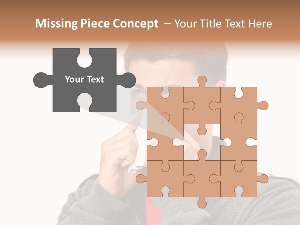 Face Isolated Unwell PowerPoint Template