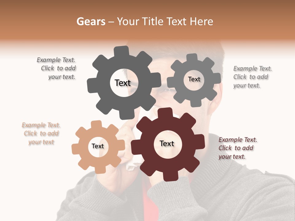 Face Isolated Unwell PowerPoint Template