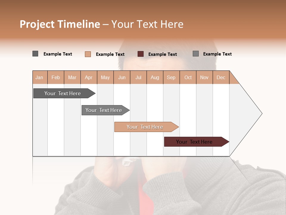 Face Isolated Unwell PowerPoint Template