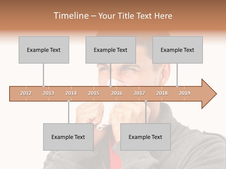 Face Isolated Unwell PowerPoint Template