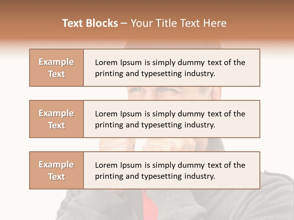 Face Isolated Unwell PowerPoint Template
