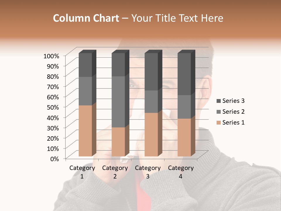 Face Isolated Unwell PowerPoint Template