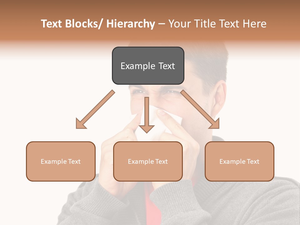 Face Isolated Unwell PowerPoint Template
