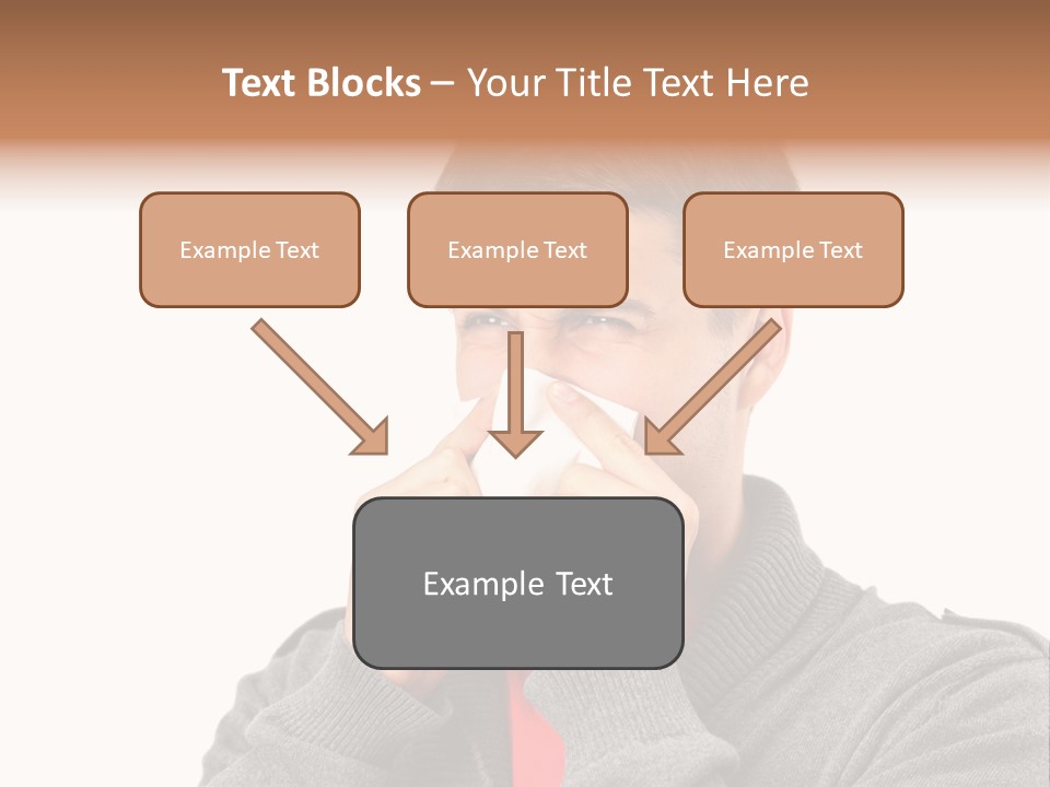 Face Isolated Unwell PowerPoint Template