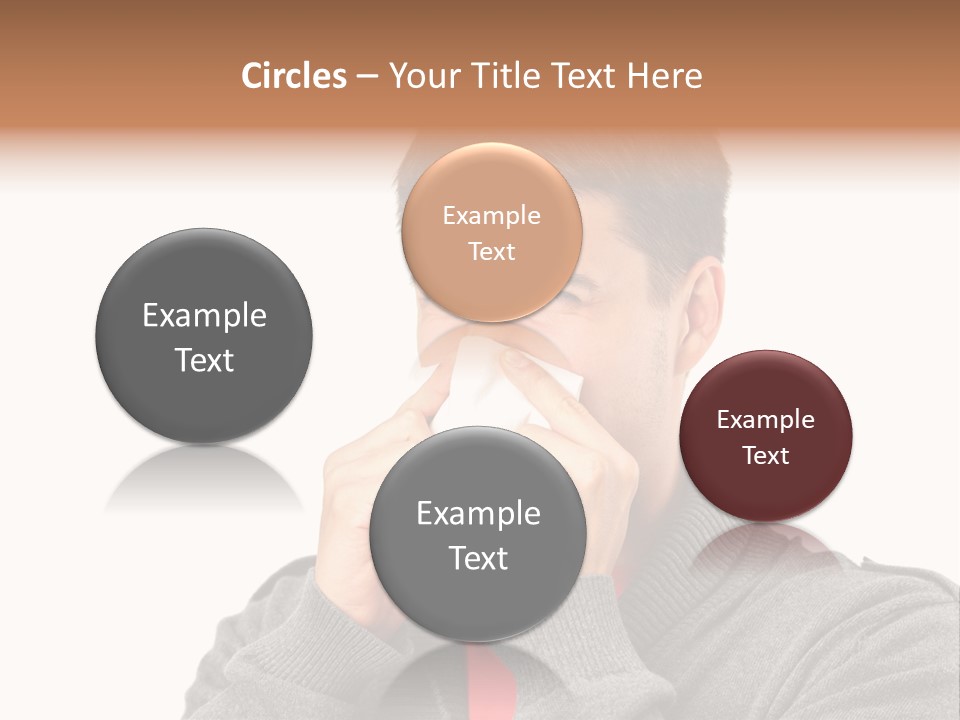 Face Isolated Unwell PowerPoint Template