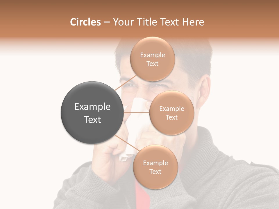 Face Isolated Unwell PowerPoint Template