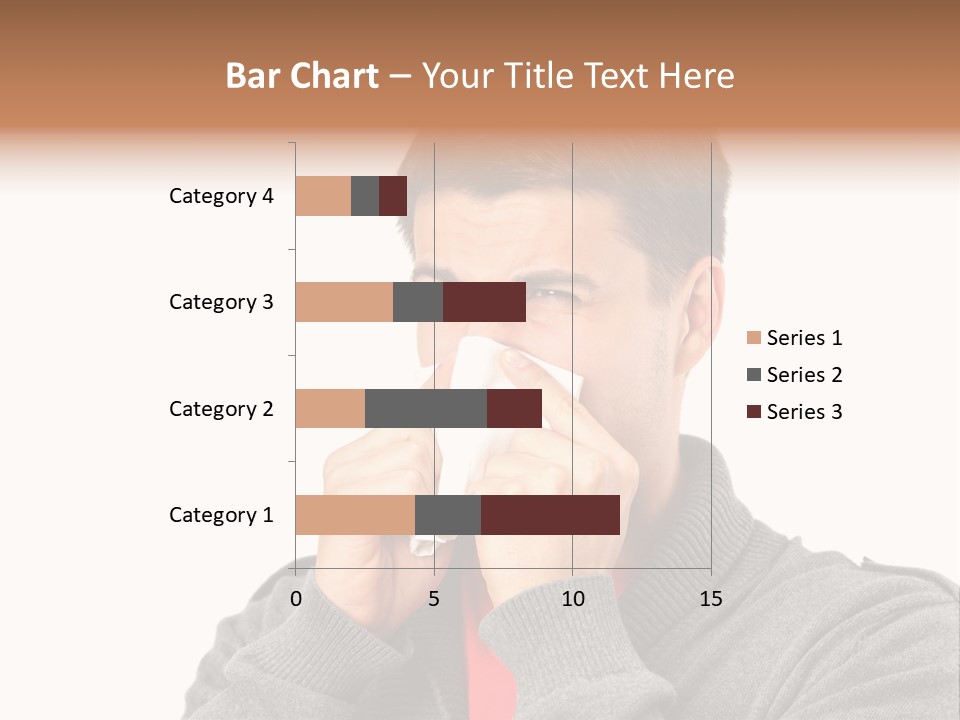 Face Isolated Unwell PowerPoint Template