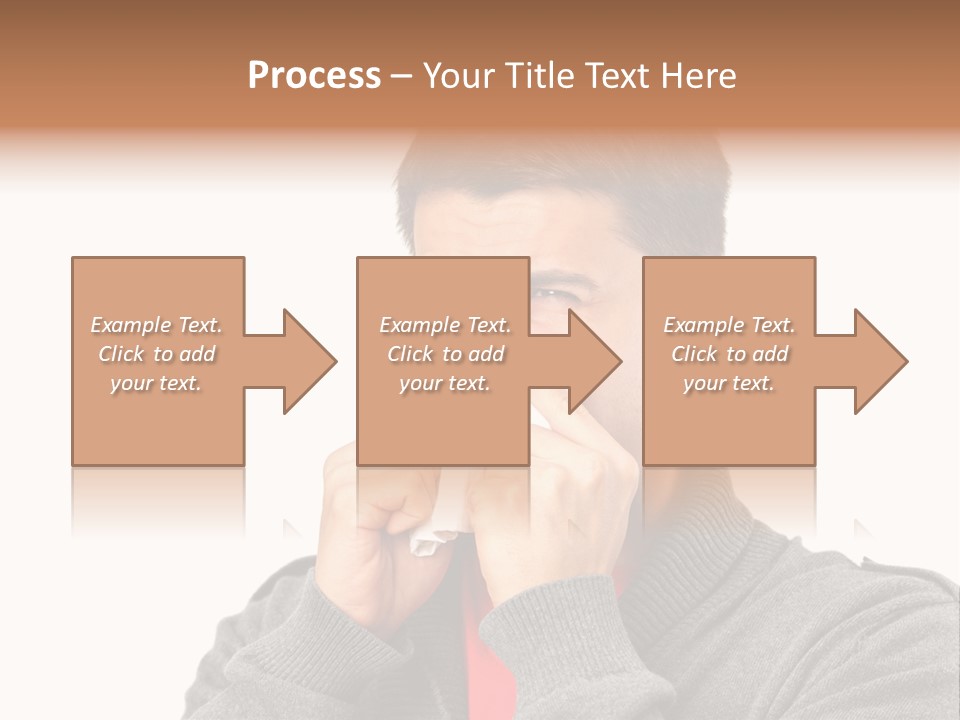 Face Isolated Unwell PowerPoint Template
