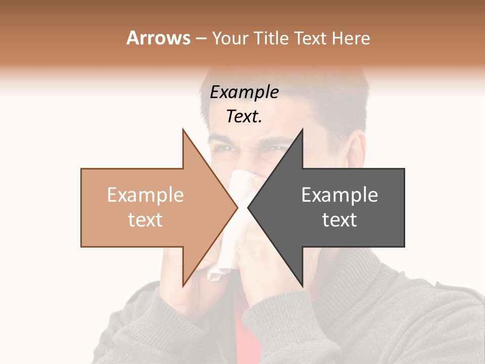 Face Isolated Unwell PowerPoint Template