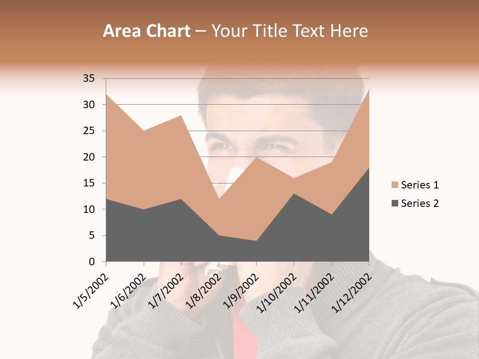 Face Isolated Unwell PowerPoint Template