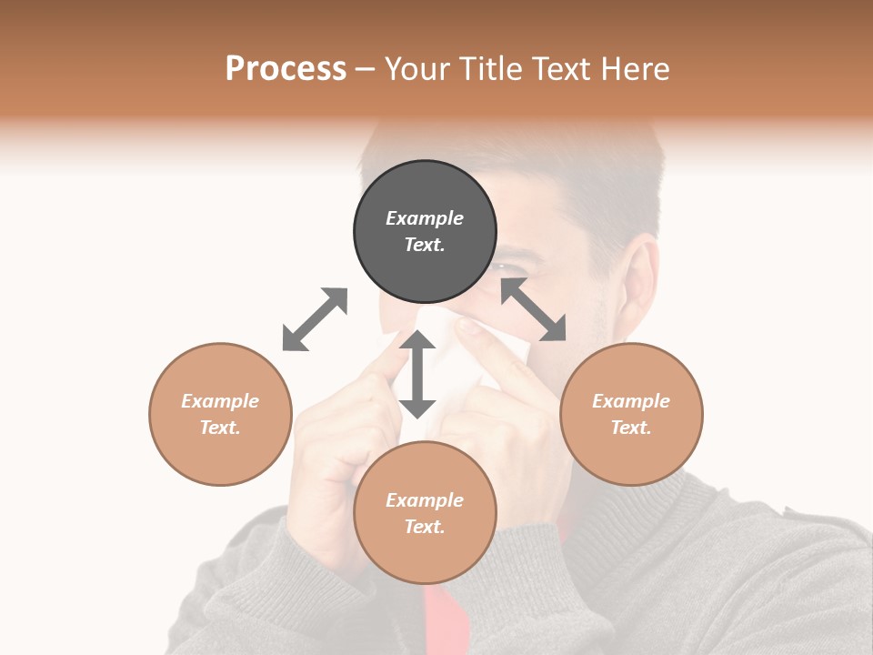 Face Isolated Unwell PowerPoint Template