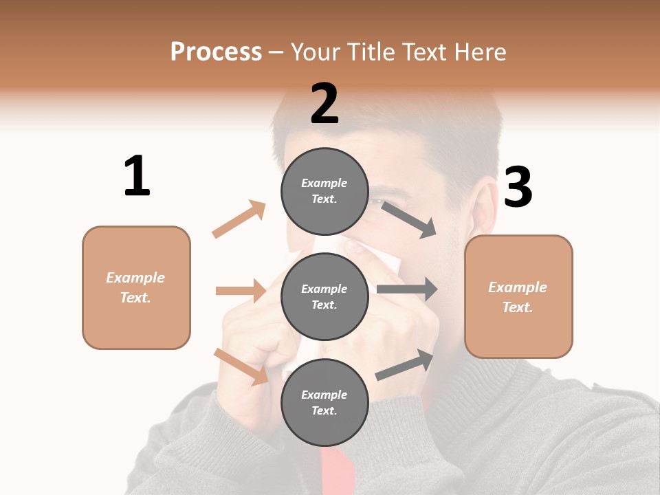 Face Isolated Unwell PowerPoint Template