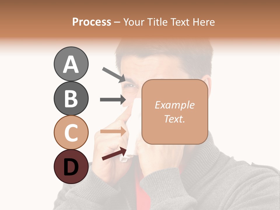 Face Isolated Unwell PowerPoint Template