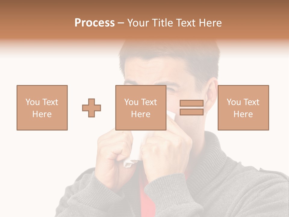 Face Isolated Unwell PowerPoint Template