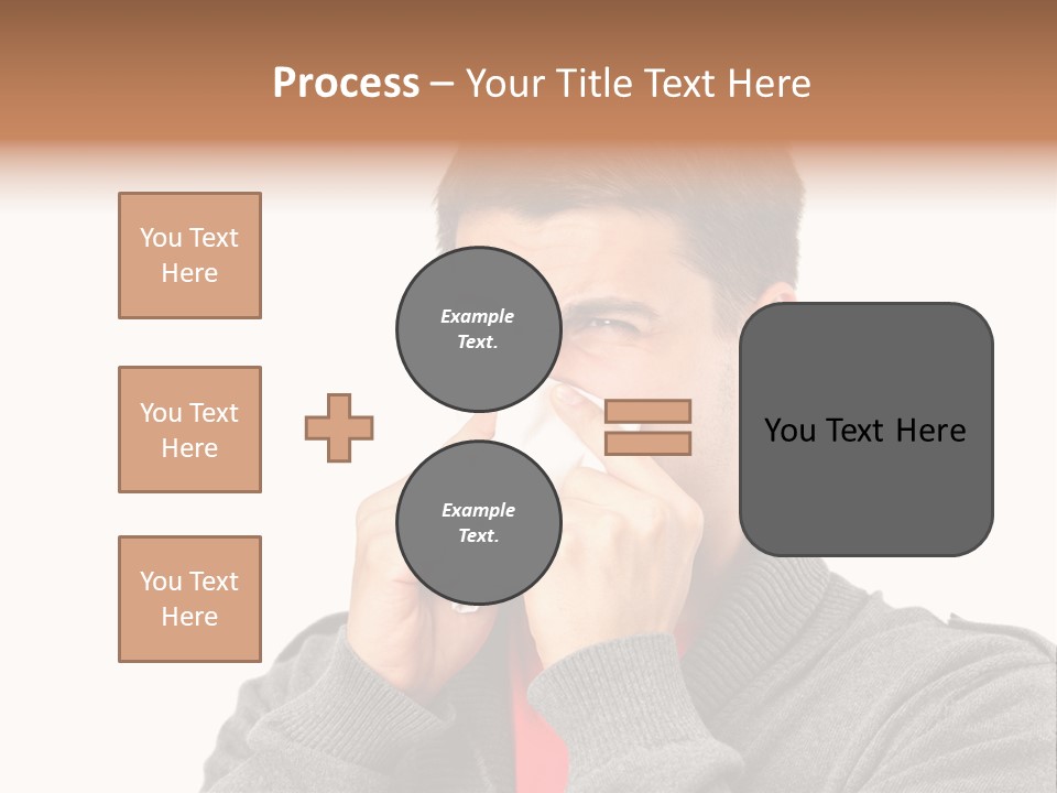 Face Isolated Unwell PowerPoint Template