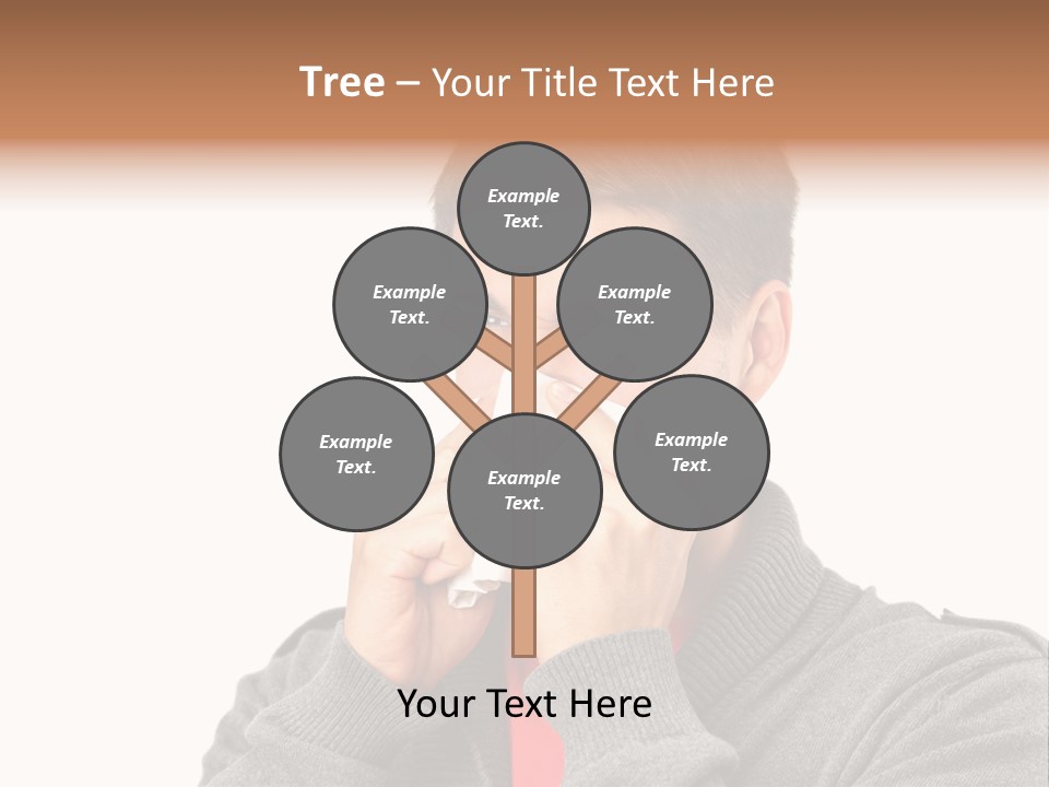 Face Isolated Unwell PowerPoint Template