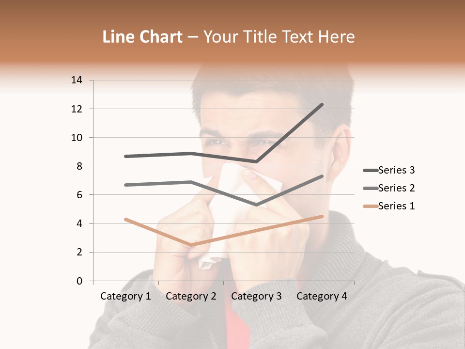 Face Isolated Unwell PowerPoint Template