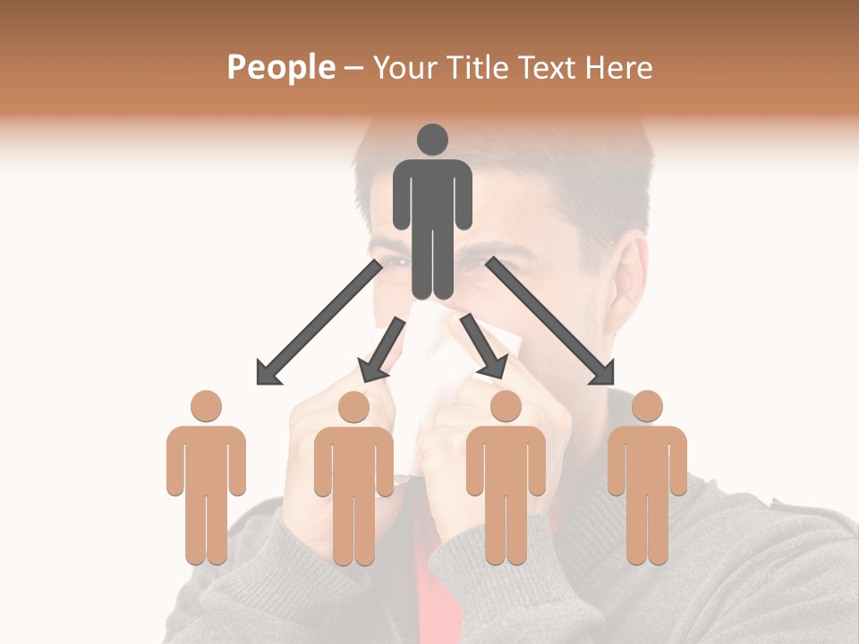 Face Isolated Unwell PowerPoint Template