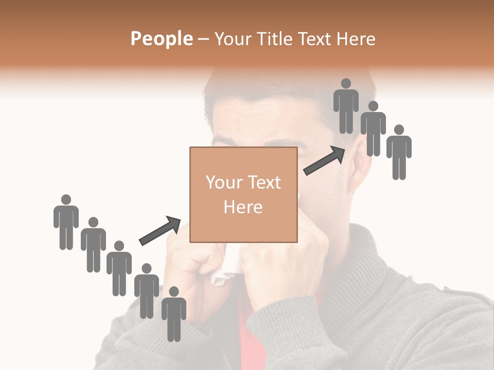 Face Isolated Unwell PowerPoint Template