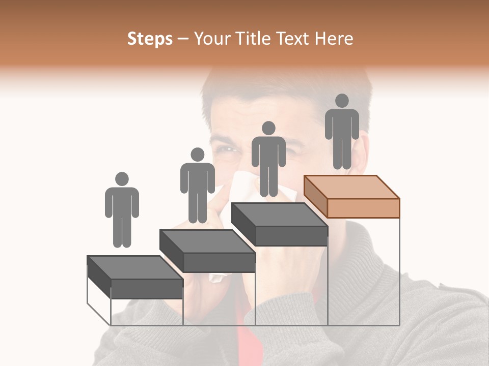 Face Isolated Unwell PowerPoint Template