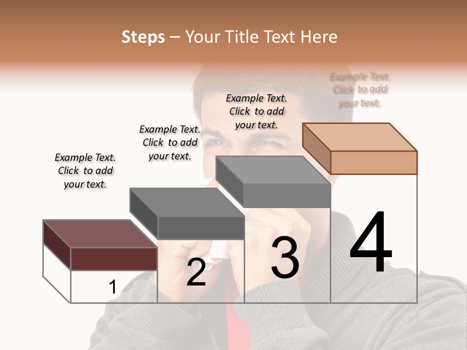 Face Isolated Unwell PowerPoint Template