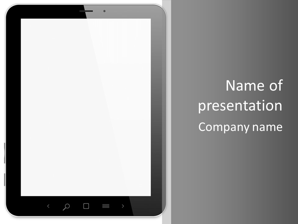 Portable Gadget Communicator PowerPoint Template