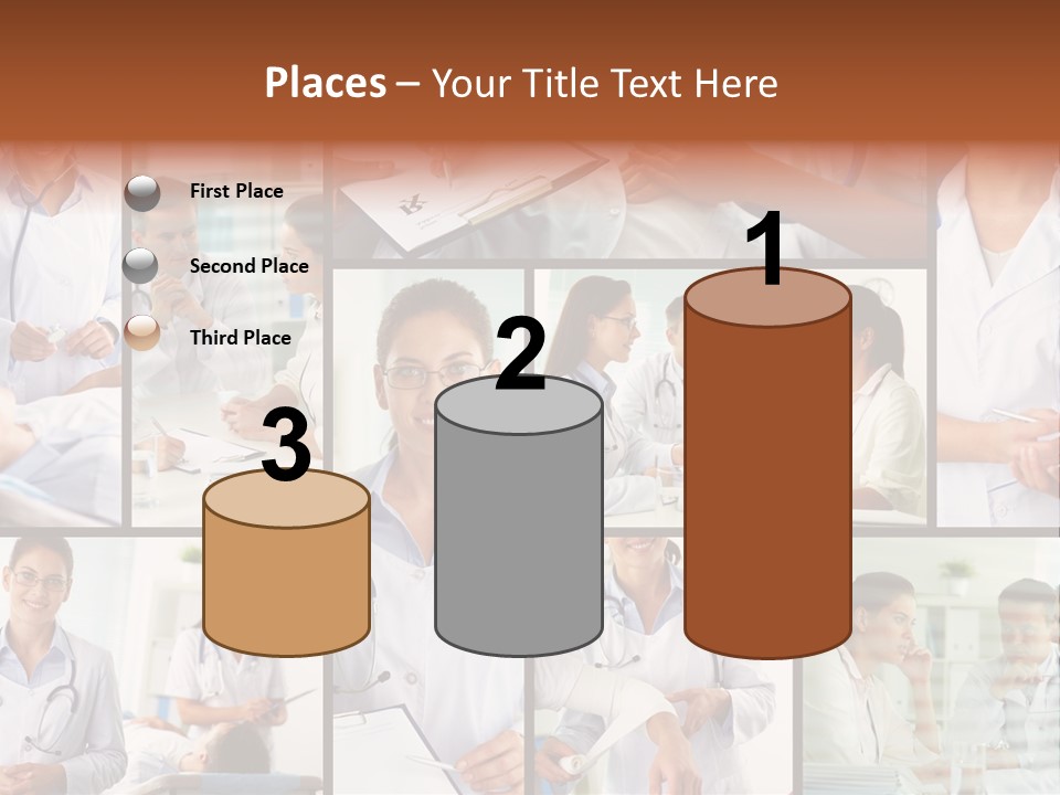 Clinician Female Blank PowerPoint Template