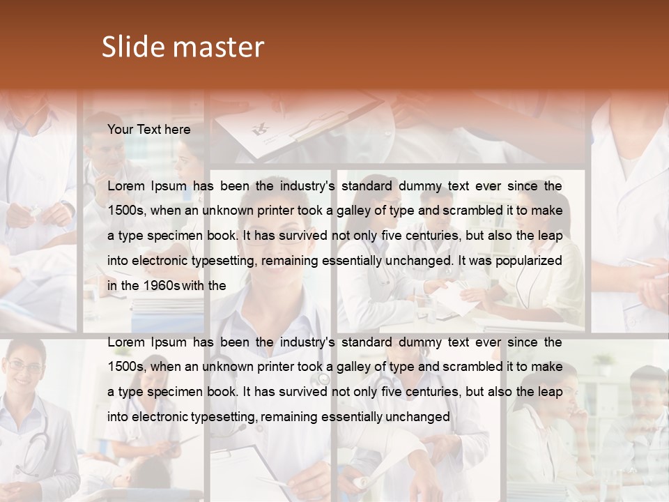 Clinician Female Blank PowerPoint Template