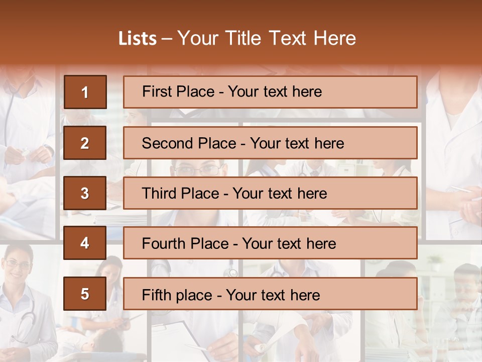 Clinician Female Blank PowerPoint Template