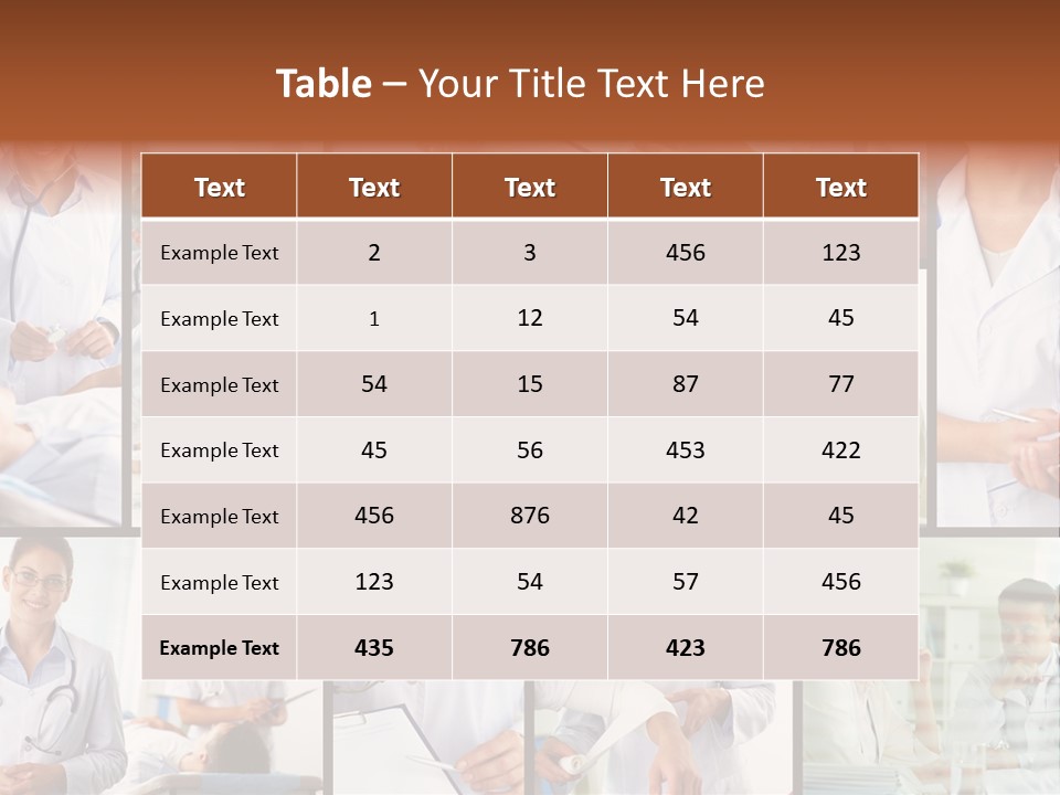 Clinician Female Blank PowerPoint Template
