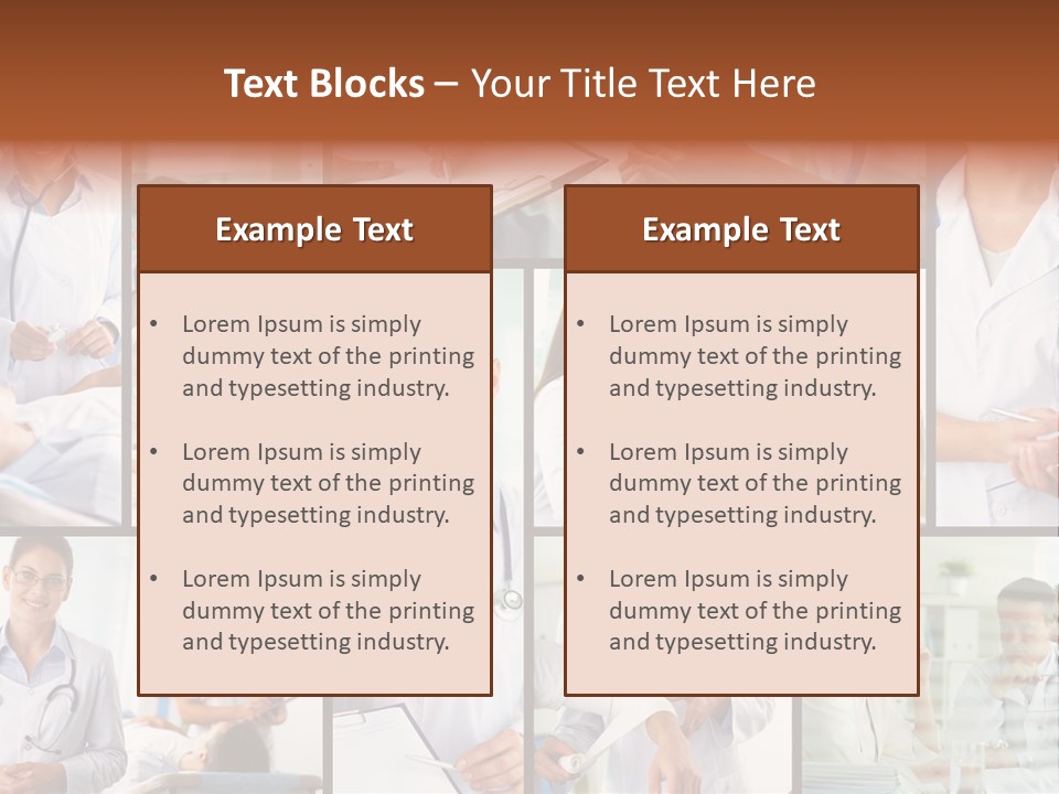 Clinician Female Blank PowerPoint Template