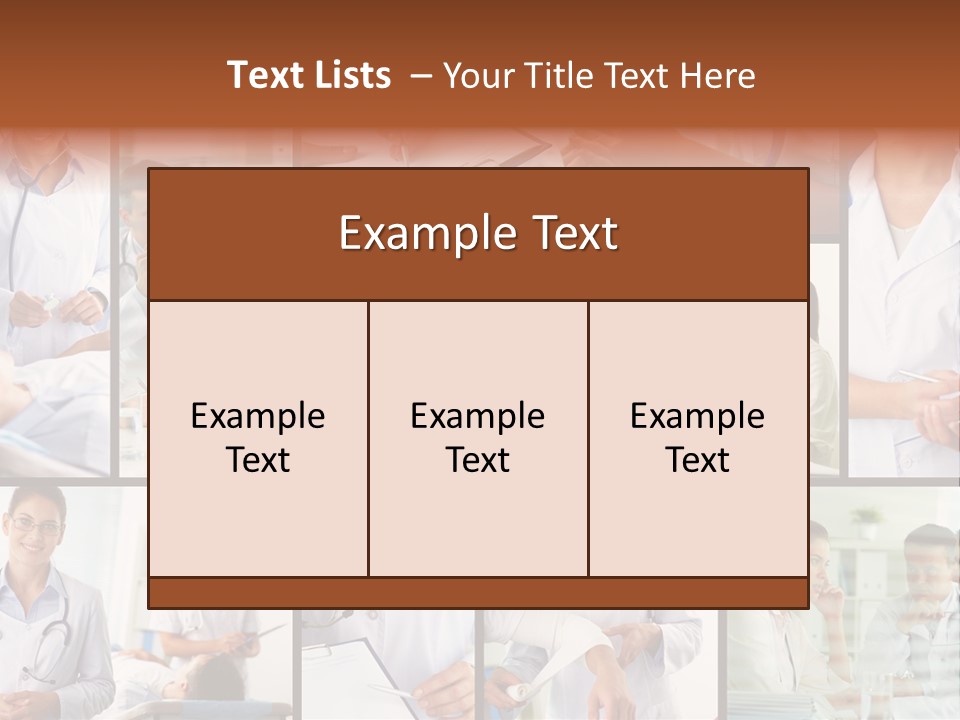 Clinician Female Blank PowerPoint Template
