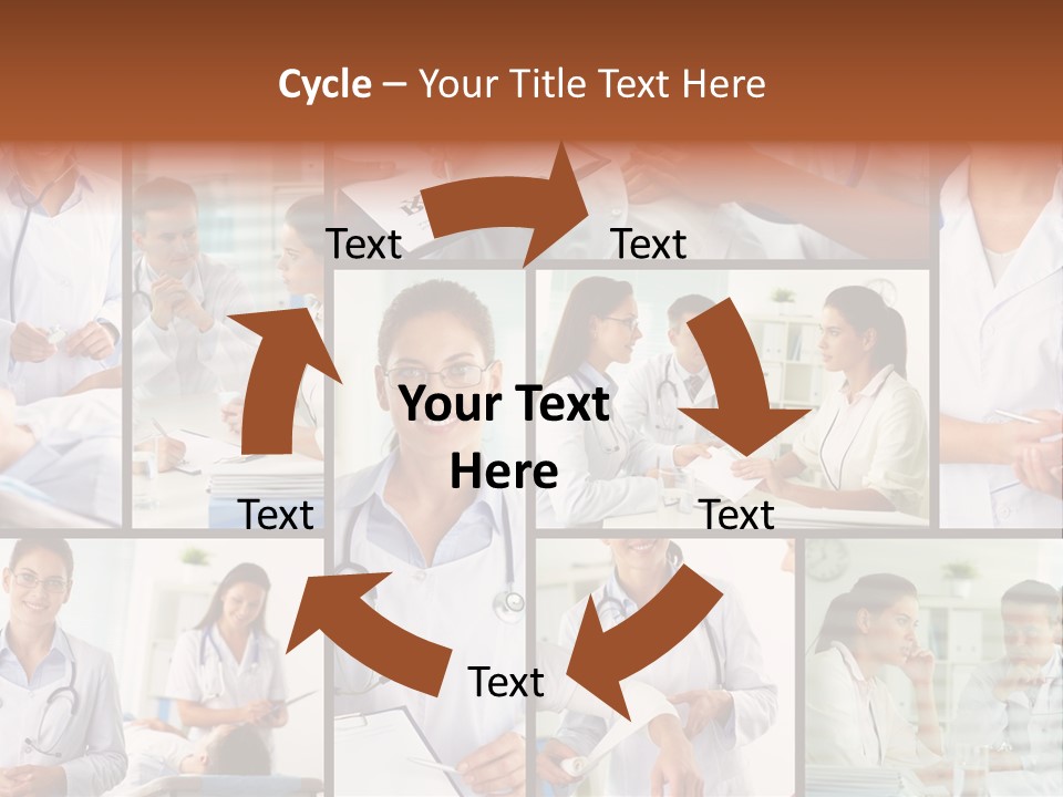 Clinician Female Blank PowerPoint Template