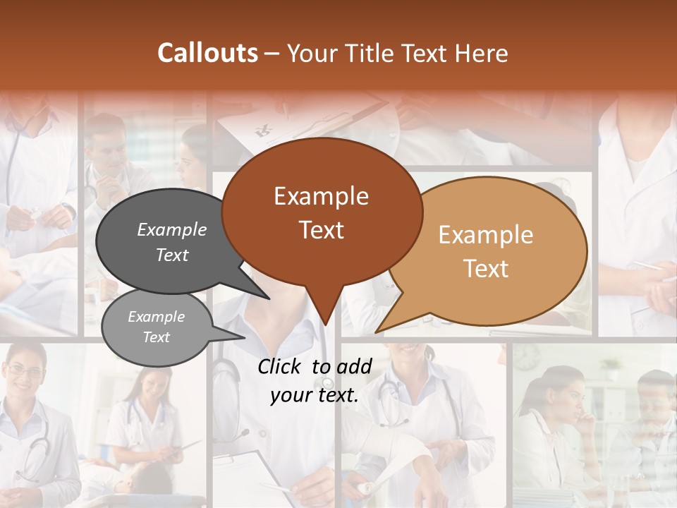 Clinician Female Blank PowerPoint Template