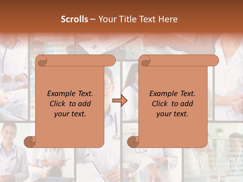Clinician Female Blank PowerPoint Template